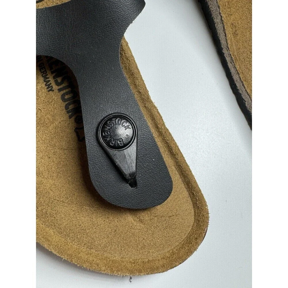 Birkenstock Gizeh Birko-Flor Sandals Black Kids Size US C 12 EU 30 Girls NARROW
